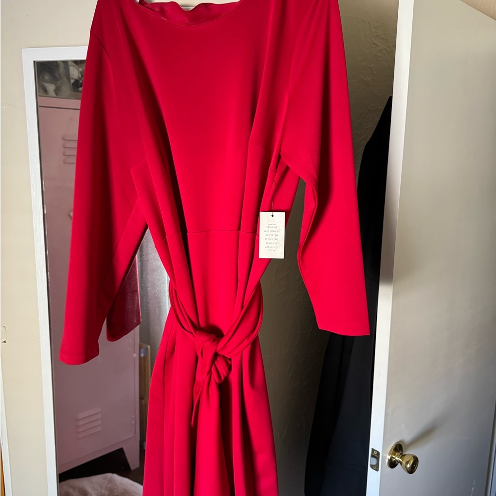 ELOQUII Cute, Scuba material tie dress